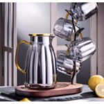 Szklany Dzbanek 1600ml i Szklanki 350ml Zestaw do Napojów Opalizujący Komplet - obrazek 7