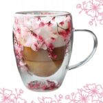 Szklanka do Herbaty Kawy Termiczna z Kwiatami w Środku 300ml - obrazek 5