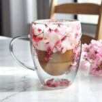 Szklanka do Herbaty Kawy Termiczna z Kwiatami w Środku 300ml - obrazek 2