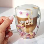 Szklanka do Herbaty Kawy Termiczna z Kwiatami w Środku 300ml - obrazek 4