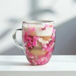 Szklanka do Herbaty Kawy Termiczna z Kwiatami w Środku 300ml - obrazek 4