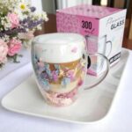 Szklanka do Herbaty Kawy Termiczna z Kwiatami w Środku 300ml - obrazek 3
