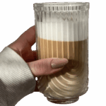 Szklanka Ryflowana Wysoka do Napojów Drinków Grube Szkło 420ml