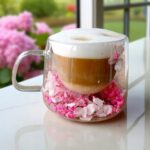 Szklanka Termiczna do Kawy Latte z Kwiatami w Środku 180ml - obrazek 5