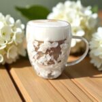 Szklanka Termiczna do Herbaty Kawy z Kwiatami w Środku 300ml - obrazek 3