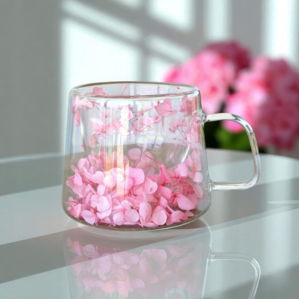 Szklanka Termiczna do Kawy Latte z Kwiatami w Środku 180ml - obrazek 2