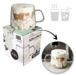 Szklanka Termiczna do Kawy Latte z Kwiatami w Środku 180ml - obrazek 7