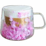 Szklanka Termiczna do Kawy Herbaty z Kwiatami w Środku 180ml