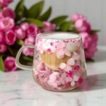 Szklanka Termiczna do Kawy Latte z Kwiatami w Środku 180ml - obrazek 3