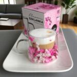Szklanka Termiczna do Kawy Latte z Kwiatami w Środku 180ml - obrazek 2