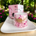 Szklanka Termiczna do Kawy Latte z Kwiatami w Środku 180ml - obrazek 2