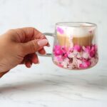 Szklanka Termiczna do Kawy Latte z Kwiatami w Środku 180ml - obrazek 4