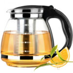 Dzbanek Szklany z Zaparzaczem Zaparzacz Imbryk do Ziół 2l